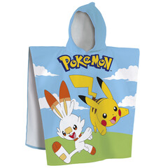 Pokemon Poncho / Badcape, Grass - 60 x 120 cm - Katoen