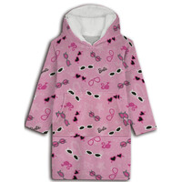 Barbie Hoodie Fleece Deken, Sunny - Volwassen (One Size) - Polyester