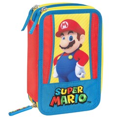 Super Mario Gevuld Etui, Wahoo (3 ritsen) - 20 x 13 x 7 cm - Polyester
