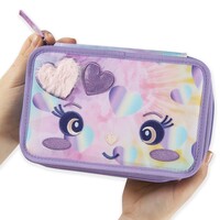 Mofu Mofu Gevuld Etui, Konijn (3 ritsen) - 20 x 13 x 7 cm - Polyester