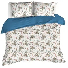 De Witte Lietaer Dekbedovertrek Sybil, Marrocan Blue - Katoen Percal