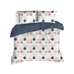 De Witte Lietaer Dekbedovertrek Hermes, Lyon Blue - Katoen Percal