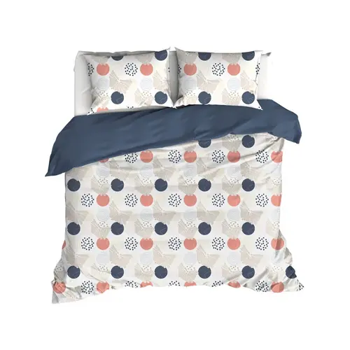 De Witte Lietaer Dekbedovertrek Hermes, Lyon Blue - Katoen Percal