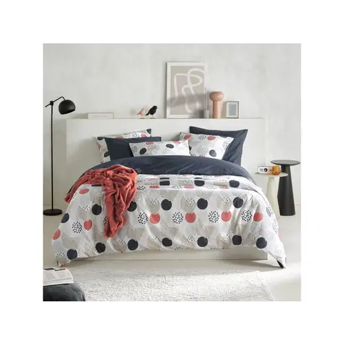 De Witte Lietaer Dekbedovertrek Hermes, Lyon Blue - Katoen Percal