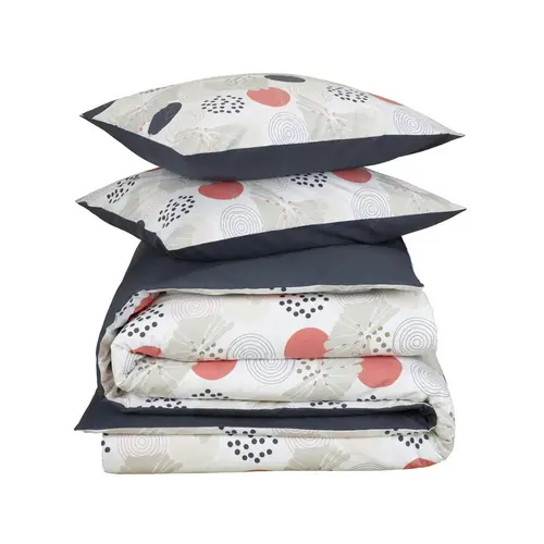 De Witte Lietaer Dekbedovertrek Hermes, Lyon Blue - Katoen Percal