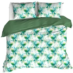 De Witte Lietaer Dekbedovertrek Bambus, Peacock - Katoen Percal