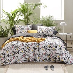 De Witte Lietaer Dekbedovertrek Aiko, Black Stroke - Katoen Percal