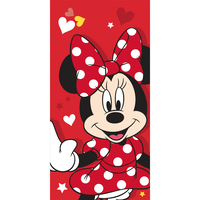 Disney Minnie Mouse Strandlaken Hearts - 70 x 140 cm - Katoen