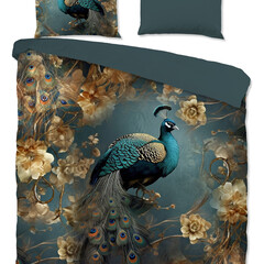 Pure Dekbedovertrek Savaya nr.10076 petrol