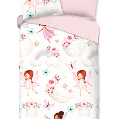 Good morning Dekbedovertrek Lucia 140x220 kids nr.31166 multi