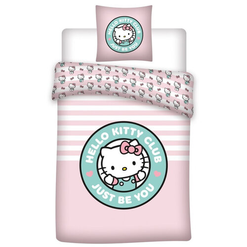 Hello Kitty Dekbedovertrek Just be You - Eenpersoons - 140 x 200 cm - Polykatoen
