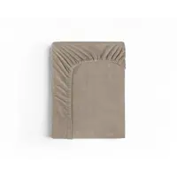 Sleeptime Velvet hoeslaken Taupe/Grijs