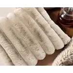 Primaviera DeLuxe Rib Rabbit Fur Sierkussen Zand 50 x 50