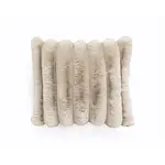 Primaviera DeLuxe Rib Rabbit Fur Sierkussen Zand 50 x 50