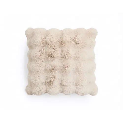 Primaviera DeLuxe Pom Rabbit Fur sierkussen Zand 50 x 50