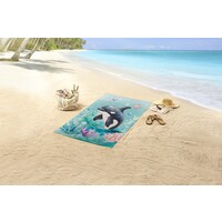 Good morning Strandlaken 75x150 poly velours kids Good Morning nr.33026 mint