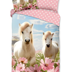 Good morning Dekbedovertrek Kids Philou nr.33158 pink - 100% katoen