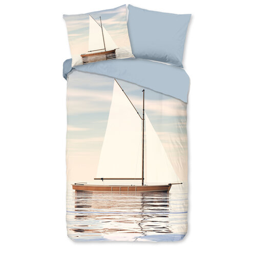 Good morning Dekbedovertrek Meri nr.33202 blauw - 100% katoen