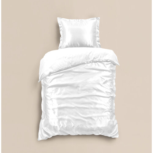 Sleeptime Dekbedovertrek Glossy Wit