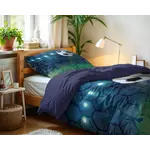 Little Monster Dekbedovertrek Live football Blauw 140 x 200/220