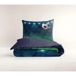 Little Monster Dekbedovertrek Live football Blauw 140 x 200/220