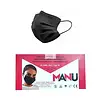 Manu Manu Ultrasone Draad 3-laags chirurgisch gezichtsmasker 50 stuks