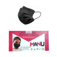 Manu Manu Ultrasone Draad 3-laags chirurgisch gezichtsmasker 50 stuks