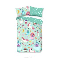 Good morning Dekbedovertrek Magic nr.33238 mint - 100% katoen