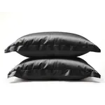 Sleeptime Glossy Zwart Kussensloop 60 x 70