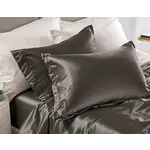 Sleeptime Glossy Antraciet Kussensloop 60 x 70