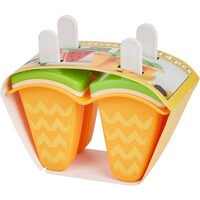 Huis en Bed 2 sets van 4 stuks  - IJs op stokje set van 4 stuks meerkleurig