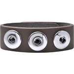 Zstyle Buttons Clicks armband leer ( 2 stuks) zonder Buttons - Mix