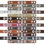 Zstyle Buttons Clicks armband leer ( 2 stuks) zonder Buttons - Mix