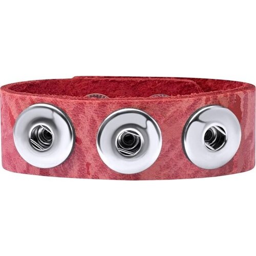 Zstyle Buttons Clicks armband leer ( 2 stuks) zonder Buttons - Mix