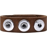 Zstyle Buttons Clicks armband leer ( 2 stuks) zonder Buttons - Mix