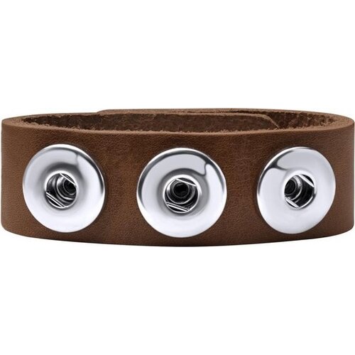 Zstyle Buttons Clicks armband leer ( 2 stuks) zonder Buttons - Mix