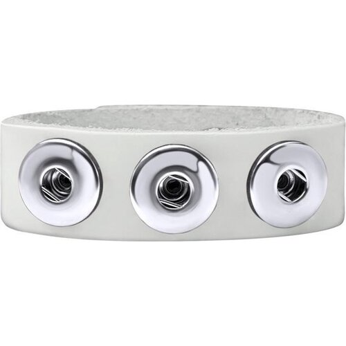 Zstyle Buttons Clicks armband leer ( 2 stuks) zonder Buttons - Mix