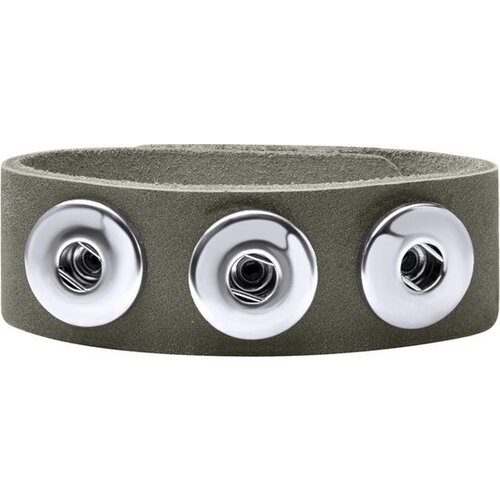 Zstyle Buttons Clicks armband leer ( 2 stuks) zonder Buttons - Mix
