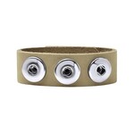 Zstyle Buttons Clicks armband leer ( 2 stuks) zonder Buttons - Mix