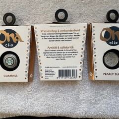 Ona clix 18mm Click Button Drukknoop Set van 3 Buttons Mix