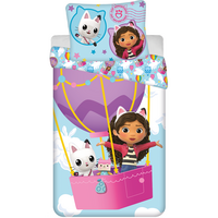 Dekbedovertrek, Luchtballon - Eenpersoons - 140 x 200 cm  - Katoen