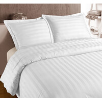 Primaviera DeLuxe Dekbedovertrek Hotel Stripe Wit