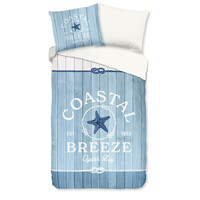 Good morning Dekbedovertrek nr.33266 blauw - 100% katoen