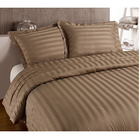 Primaviera DeLuxe Dekbedovertrek Hotel stripe Taupe