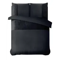 Sleeptime Dekbedovertrek Velvet Crossline Zwart