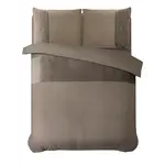 Sleeptime Dekbedovertrek Velvet Crossline Taupe