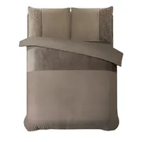 Sleeptime Dekbedovertrek Velvet Crossline Taupe