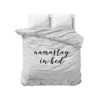 Sleeptime Dekbedovertrek Namastay Wit