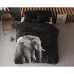 Sleeptime Dekbedovertrek Elephant Zwart