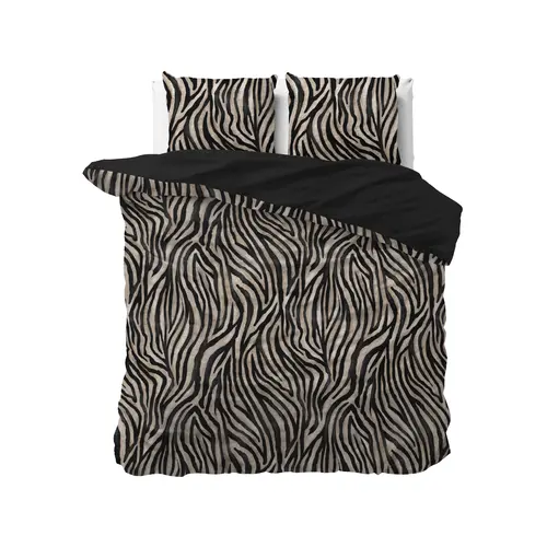 Sleeptime Dekbedovertrek Zebra icon Zwart